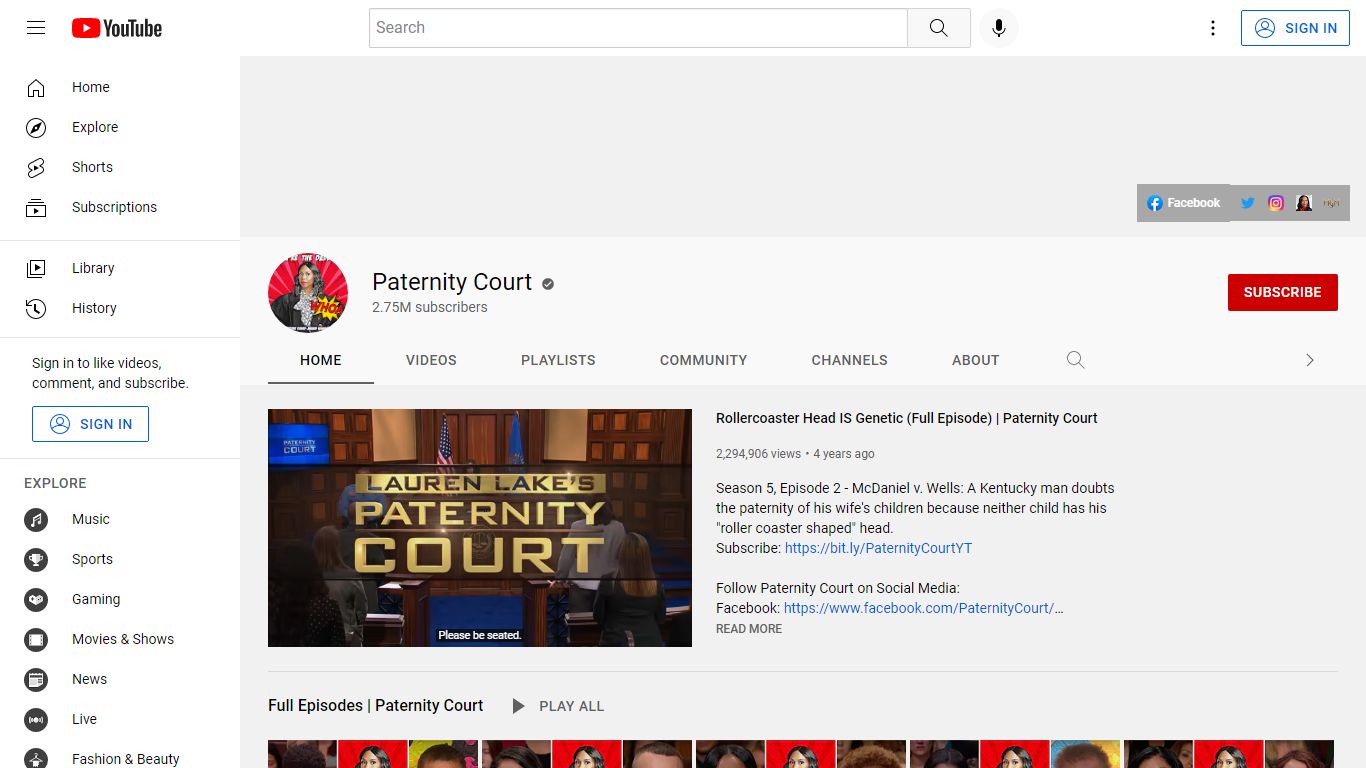 Paternity Court - YouTube